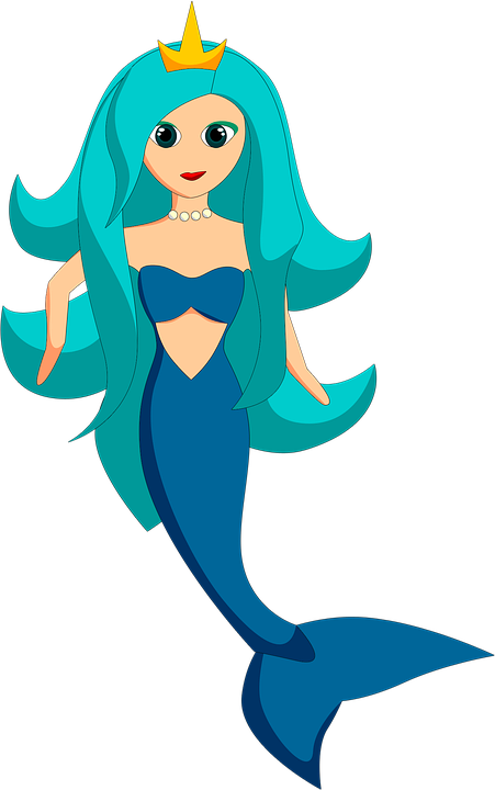 Mermaid Cartoon - Mermaid (451x720)