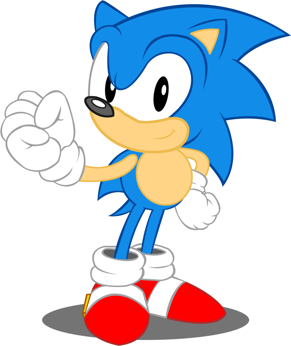 Classic Sonic In Mlp Style By Trungtranhaitrung - Sonic Mania Pixel Art (1298x1532)