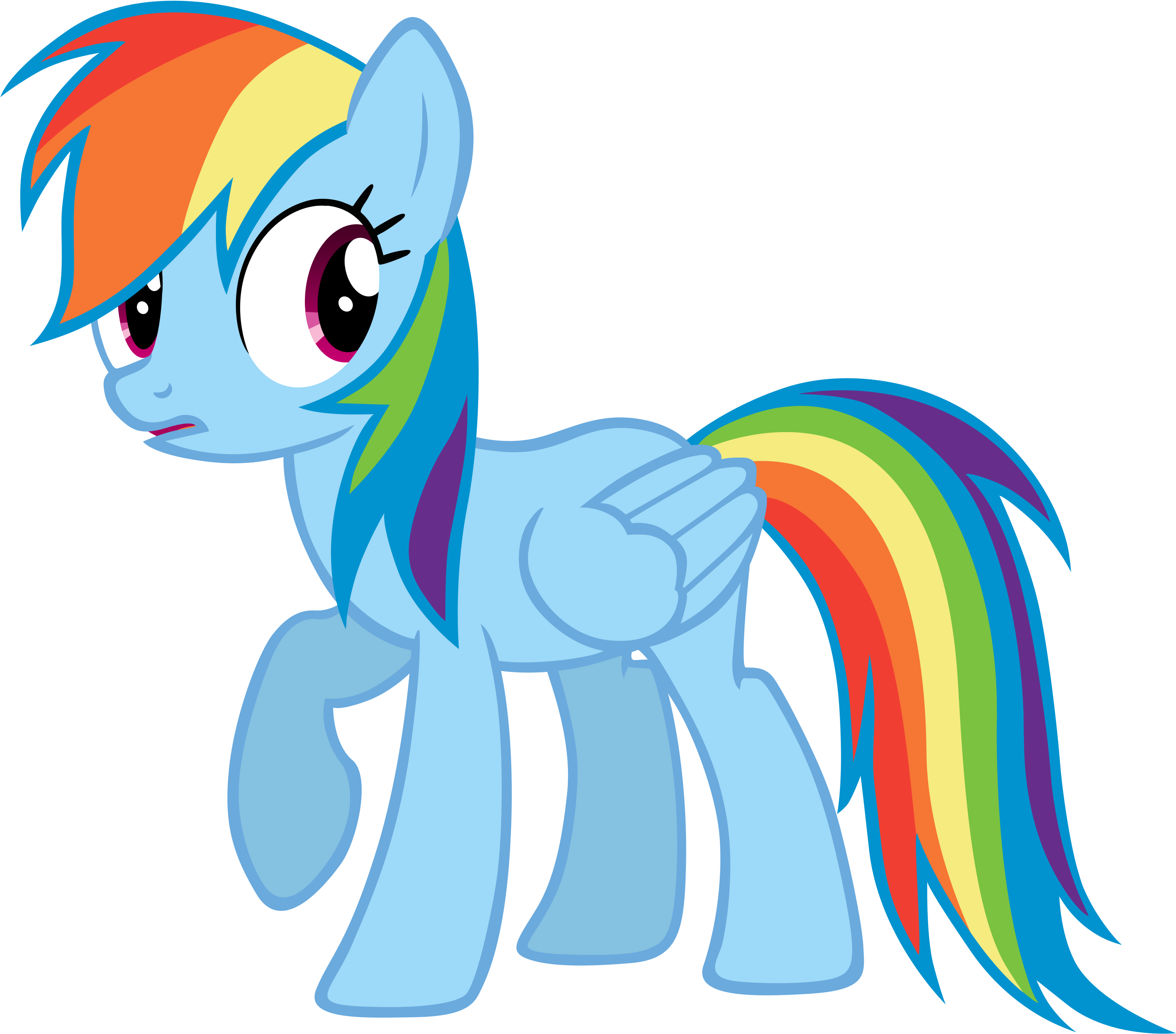 Huh By Energyfrost - Friendship Is Magic Rainbow Dash (3000x2688)