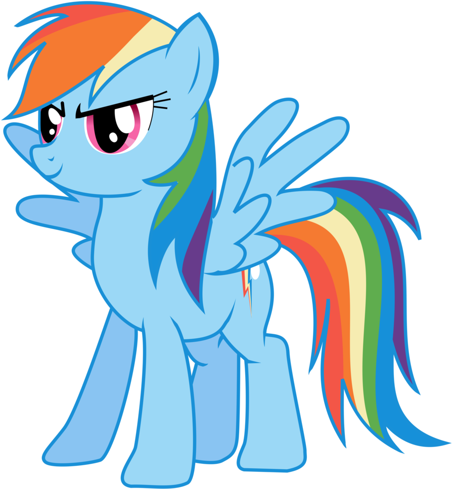 Rainbow Dash Looking Awesome By Derpybub - Troll My Little Pony (900x989)