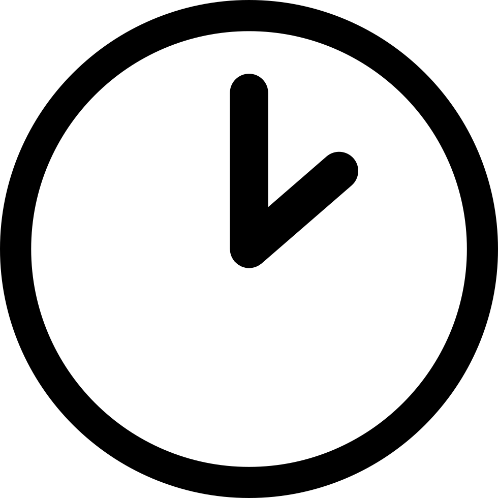 Png File - Clock Icon Png (980x980)