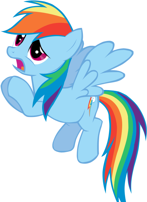 Rainbow Dash Vector By Tiftyful - Cartoon (574x708)