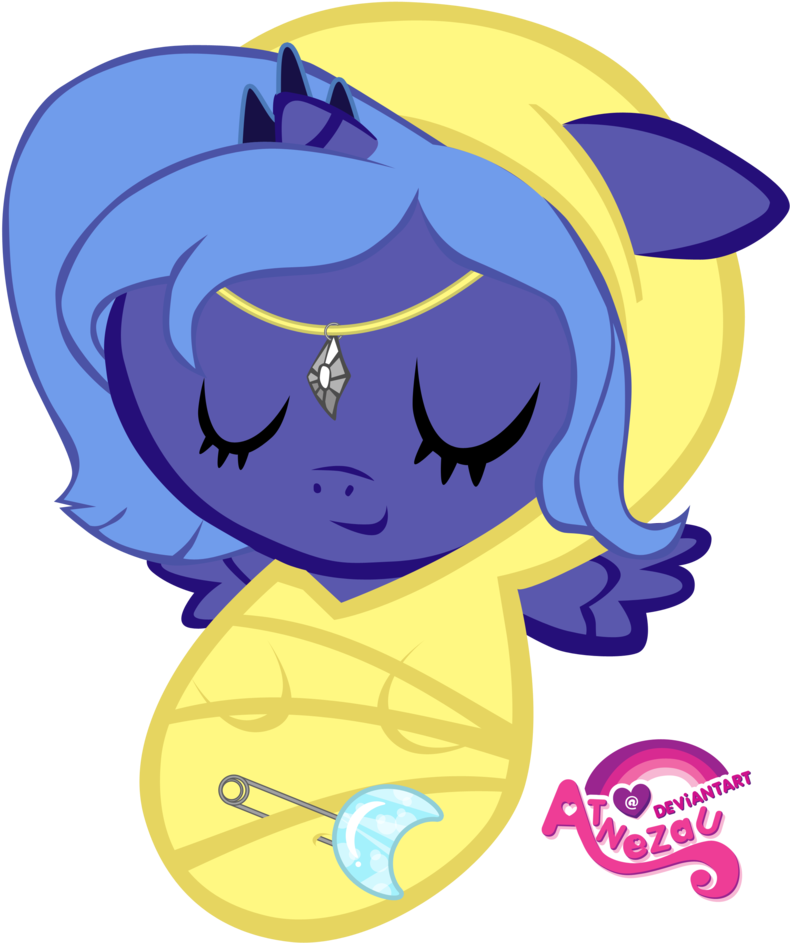 My Little Pony Nursery Images Newborn Princess Luna - My Little Pony Luna Baby (800x942)