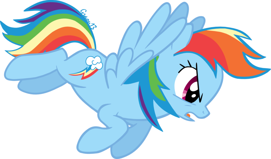 Rainbow Dash's Angry By Graou13 - Mlp Rainbow Dash Angry Vector (900x530)