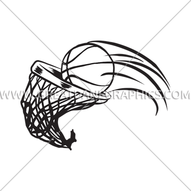 Basketball Swoosh - Sketch (385x385)