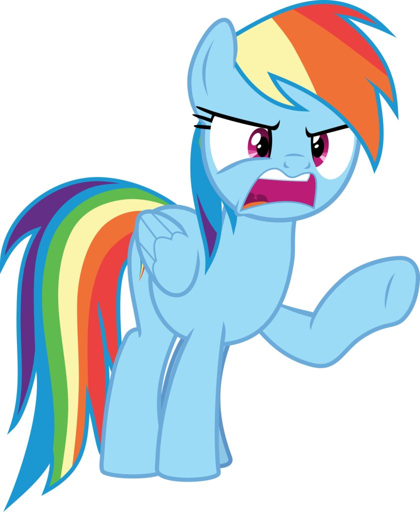 Upset Rainbow Dash By Frownfactory - Rainbow Dash Upset (840x1024)
