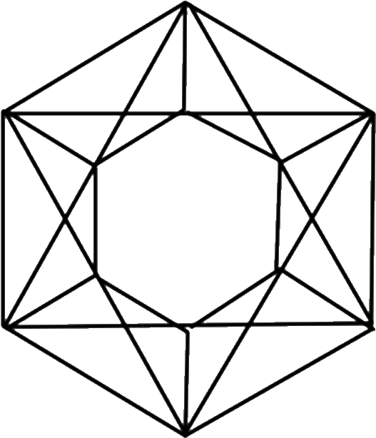 Gem Coloring Sheets Crystal Gems Pages - Star Tetrahedron 3d Model (787x715)