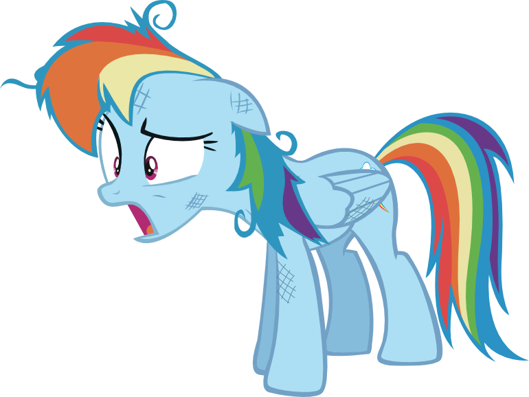 Rainbow Dash Out Of Breath By Vector-brony - Rainbow Dash Breathing Vector (770x578)