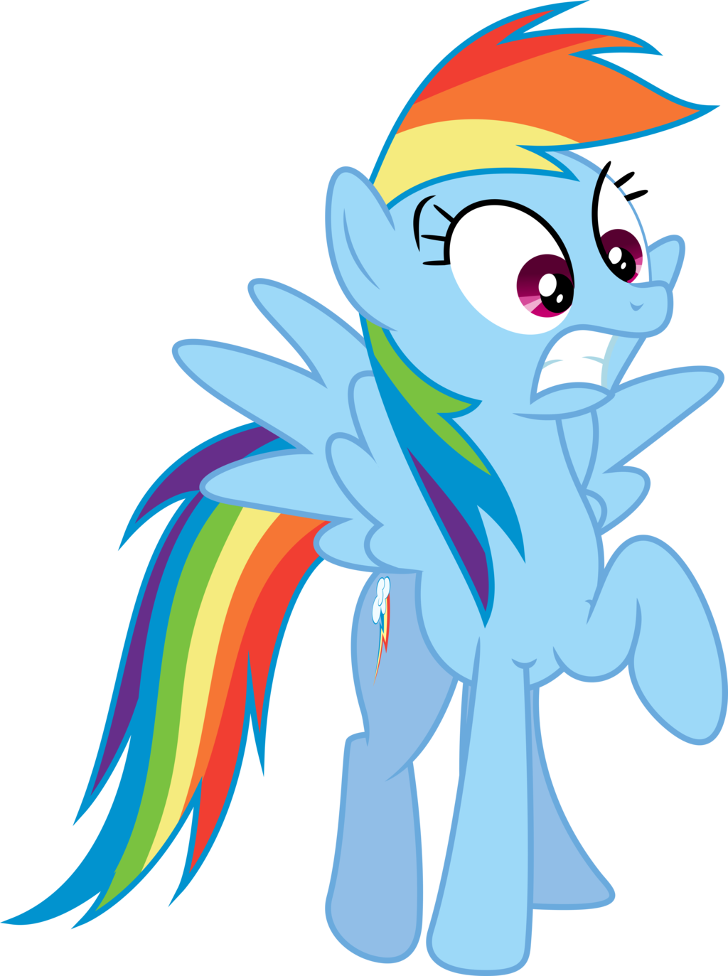 Rainbow Dash 4 By Skie-vinyl - Mlp Rainbow Dash Surprised (1024x1373)