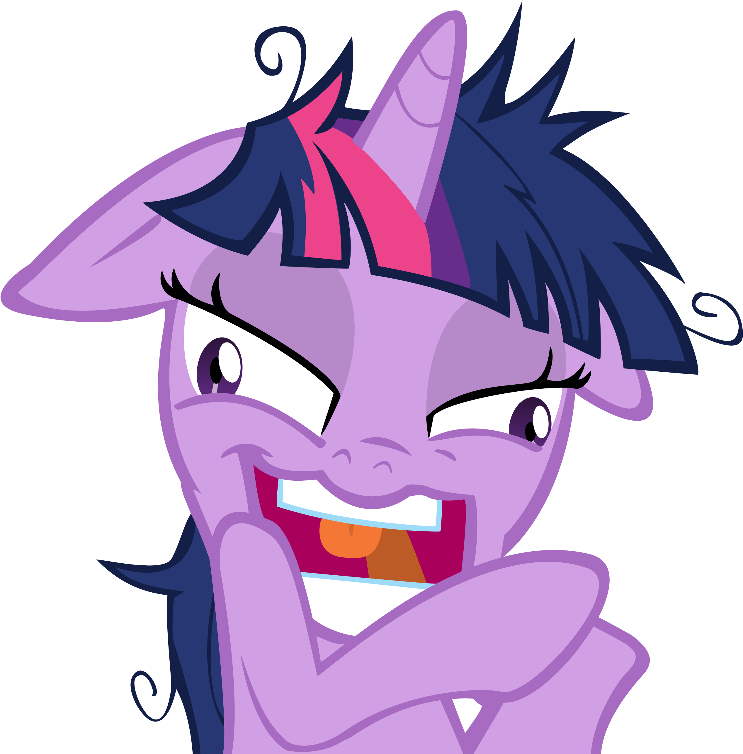 Nervous Breakdown General Discussion Mlp Forums - Twilight Sparkle Crazy Face (3000x2742)