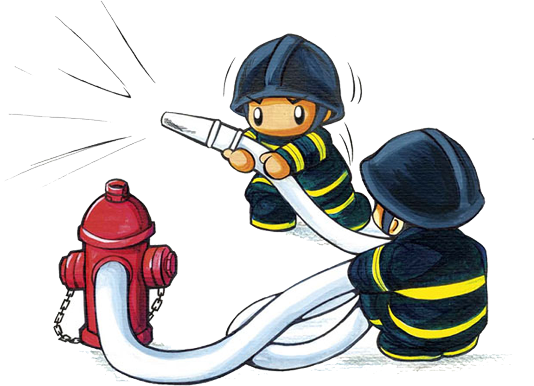 Firefighter Firefighting Cartoon Police Officer - Firefighter Firefighting Cartoon Police Officer (1318x1573)