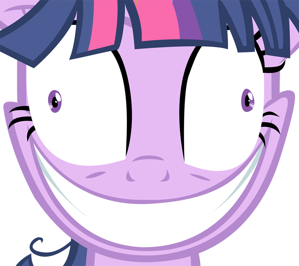 Posted Image - Twilight Sparkle Crazy Smile (964x857)