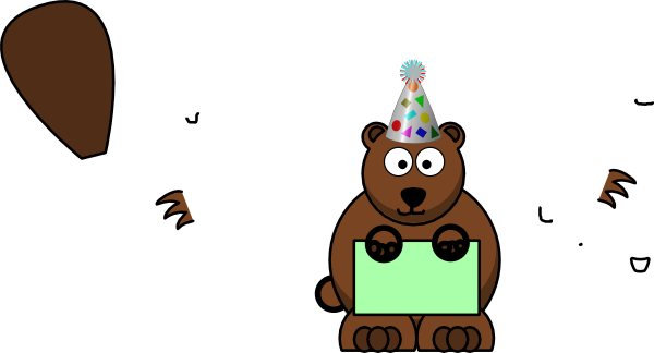 Birthday Bear Clip Art At Clker - Doctor Of Medicine (600x324)