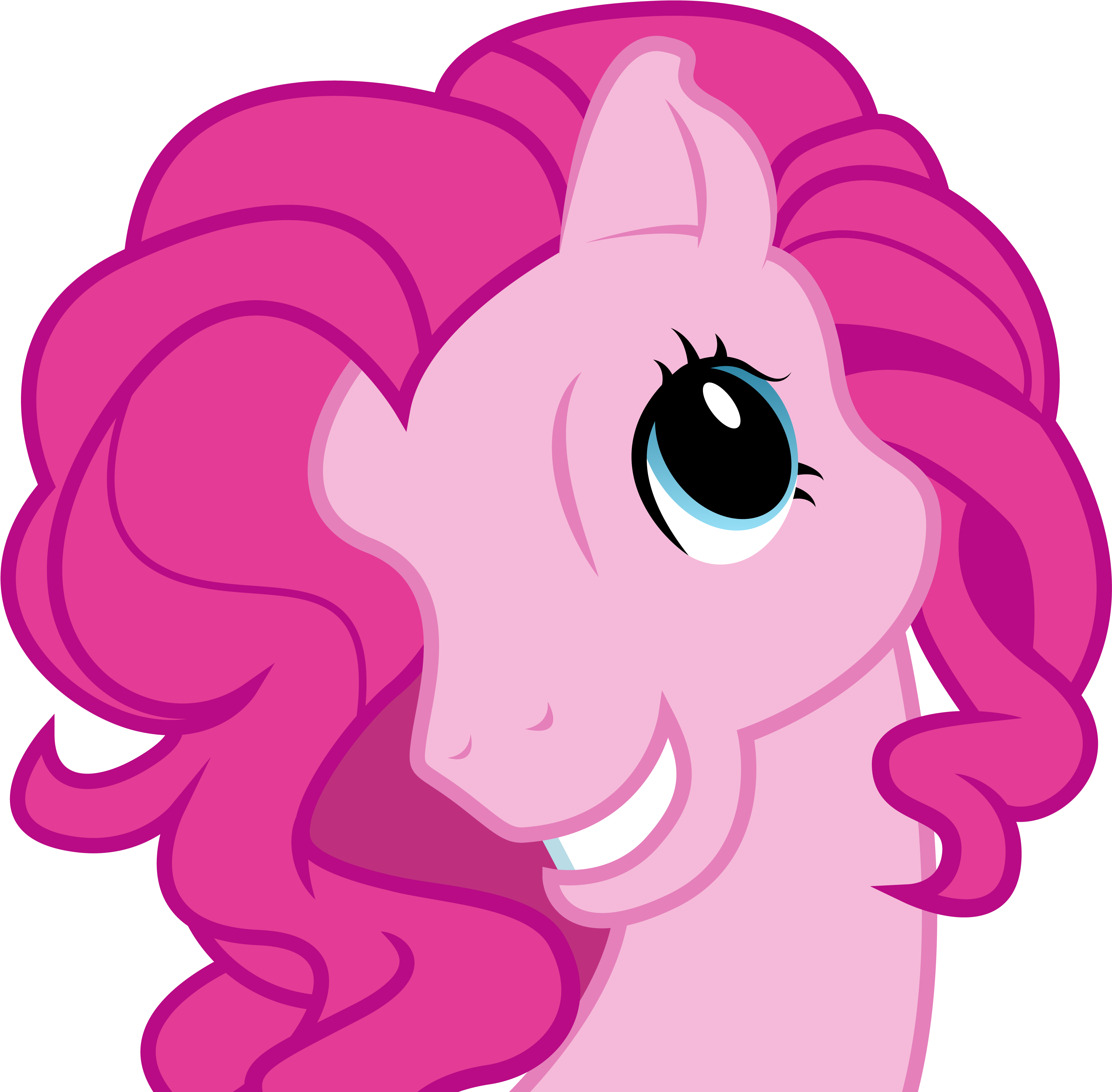 Pinkie Pie Twilight Sparkle My Little Pony - Pinkie Pie G3 Face (4250x4139)