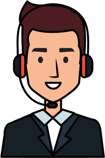 Call Center Agent Avatar Character - Call Center Agent Clipart (550x550)