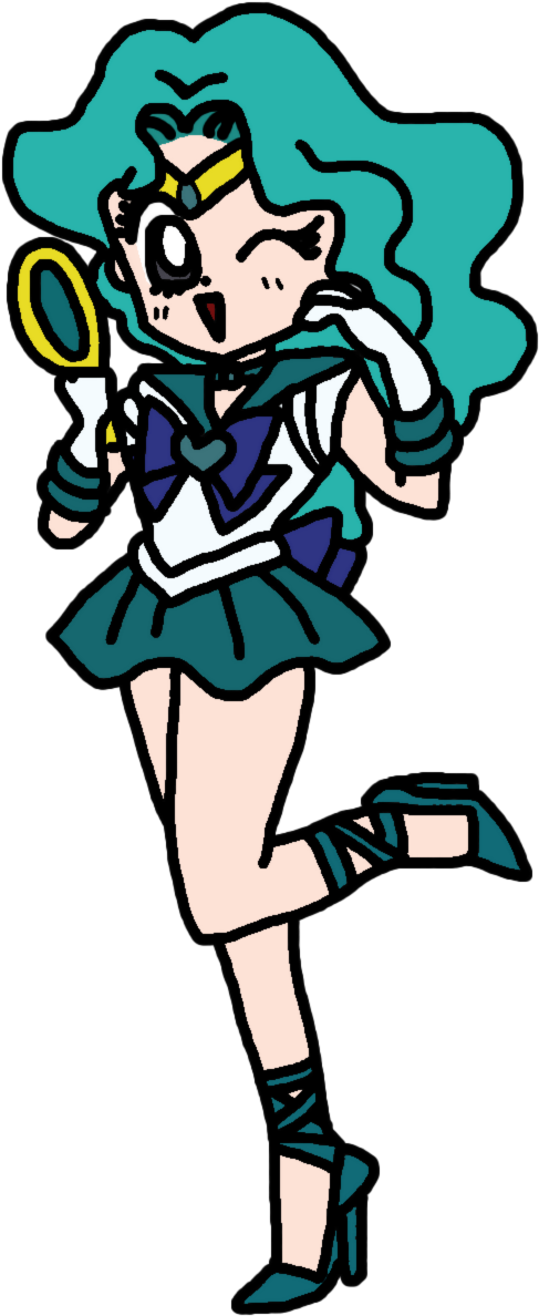 Sailor Neptune By Katlime - Sailor Neptune (547x1247)