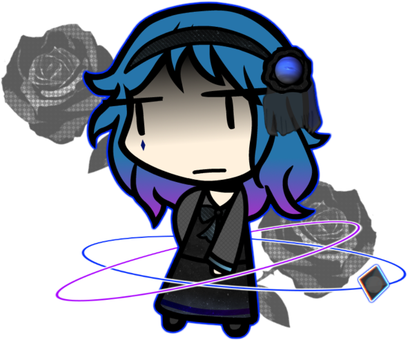 Goth Neptune By Abdul-galaxia - Cartoon (600x506)