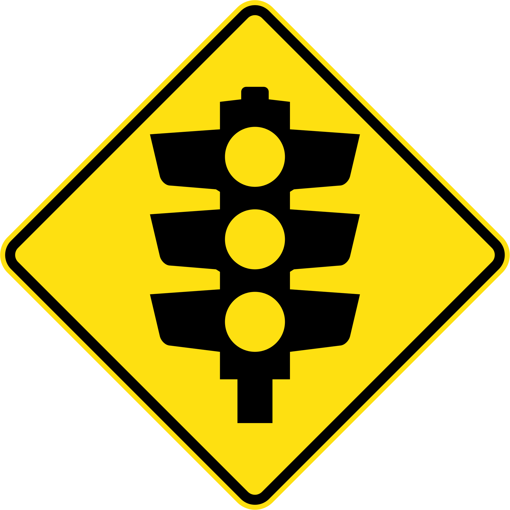 New Svg Image - Dangerous Curves Ahead Sign (2000x2000)