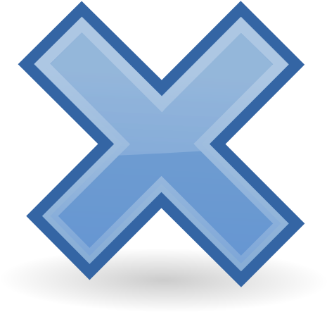 File - Emblem-multiply - Svg - Delete Button (768x768)