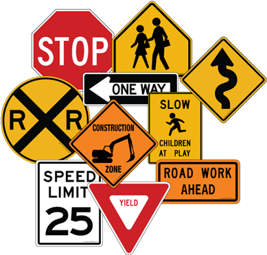 Safety Signs - Smartsign Mutcd #w10-1 3m High Intensity Grade Reflective (396x385)