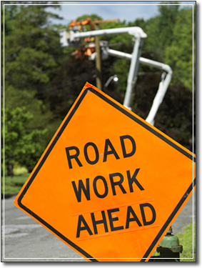 Road Work Ahead Sign (300x400)