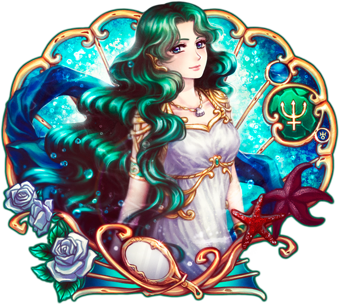 “the Most Beautiful Princess Of The Seas And Oceans, - Sailor Neptune (700x628)