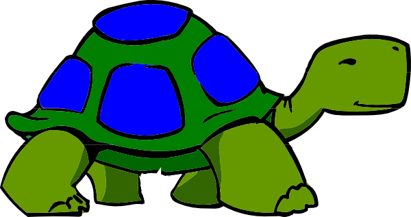 Turtle Clipart Blue And Green - Turtle Talk Speech Therapy (600x317)