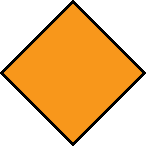 Orange Diamond Hi Clipart - Diamond Shape Clipart (600x600)