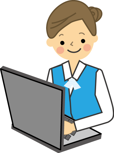 事務 イラスト フリー (383x513)