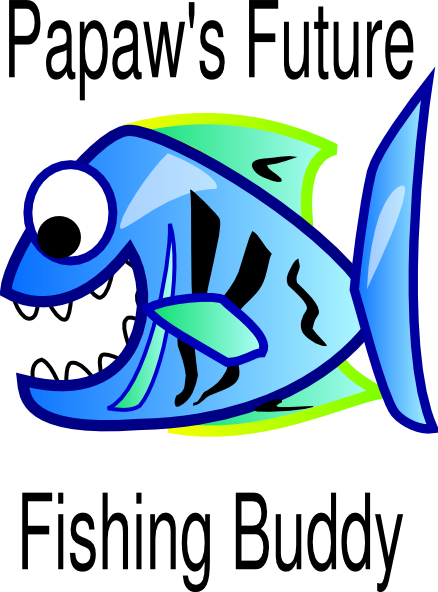 Papaw S Future Fishing Buddy Clip Art At Clker - Mouth Shut At All Times (438x592)