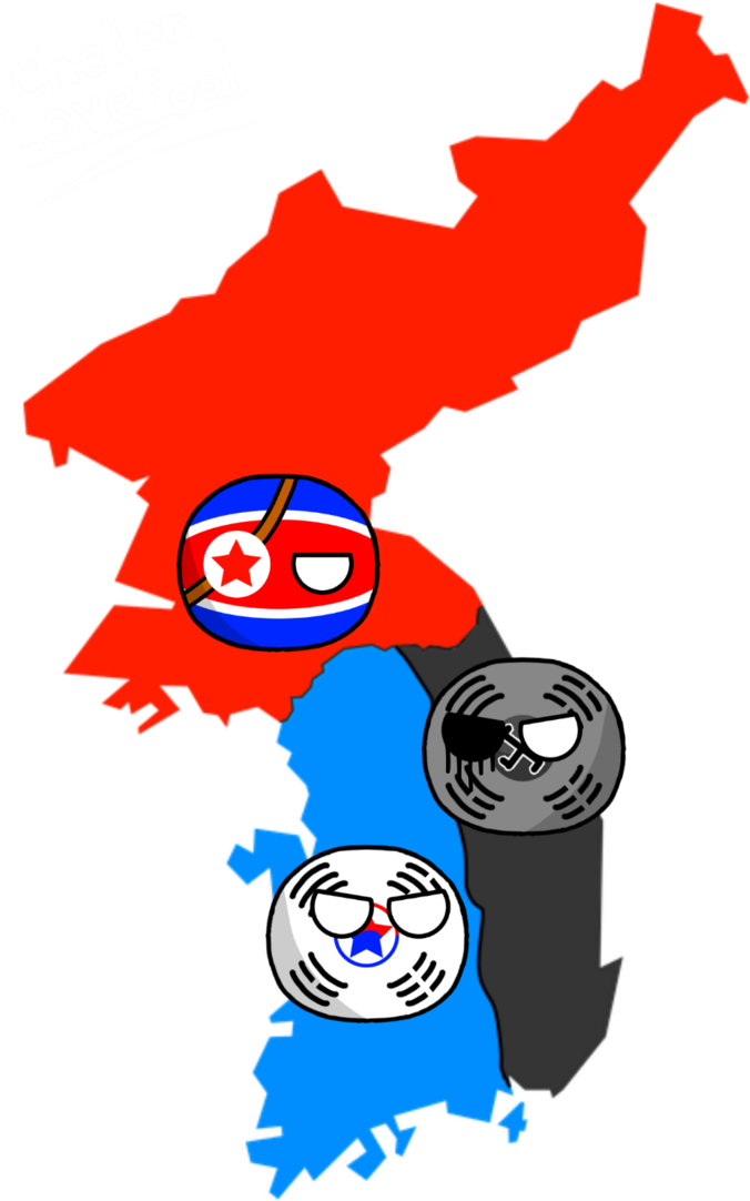 Korean Peninsula Of Alternate Future By Chellen-lp - North And South Korea Map (730x1095)