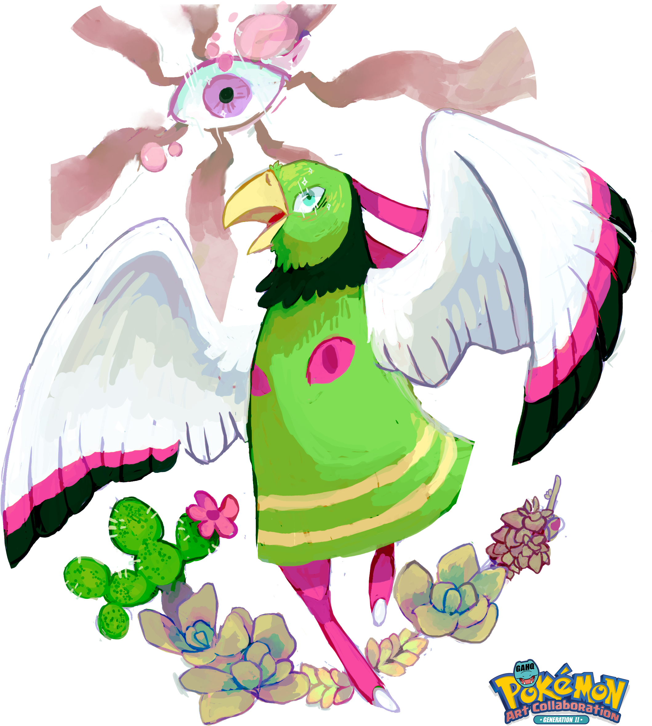 #178 Xatu Used Future Sight And Shadow Ball In The - Game-art-hq (2180x2435)