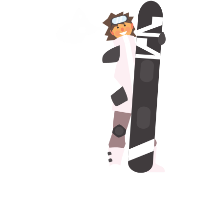 Boy Wearing Goggles Holding Snowboard - Goggles (550x550)