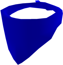 Blue Bandit Mask Of The Slk Community - Roblox Black Bandana (420x420)