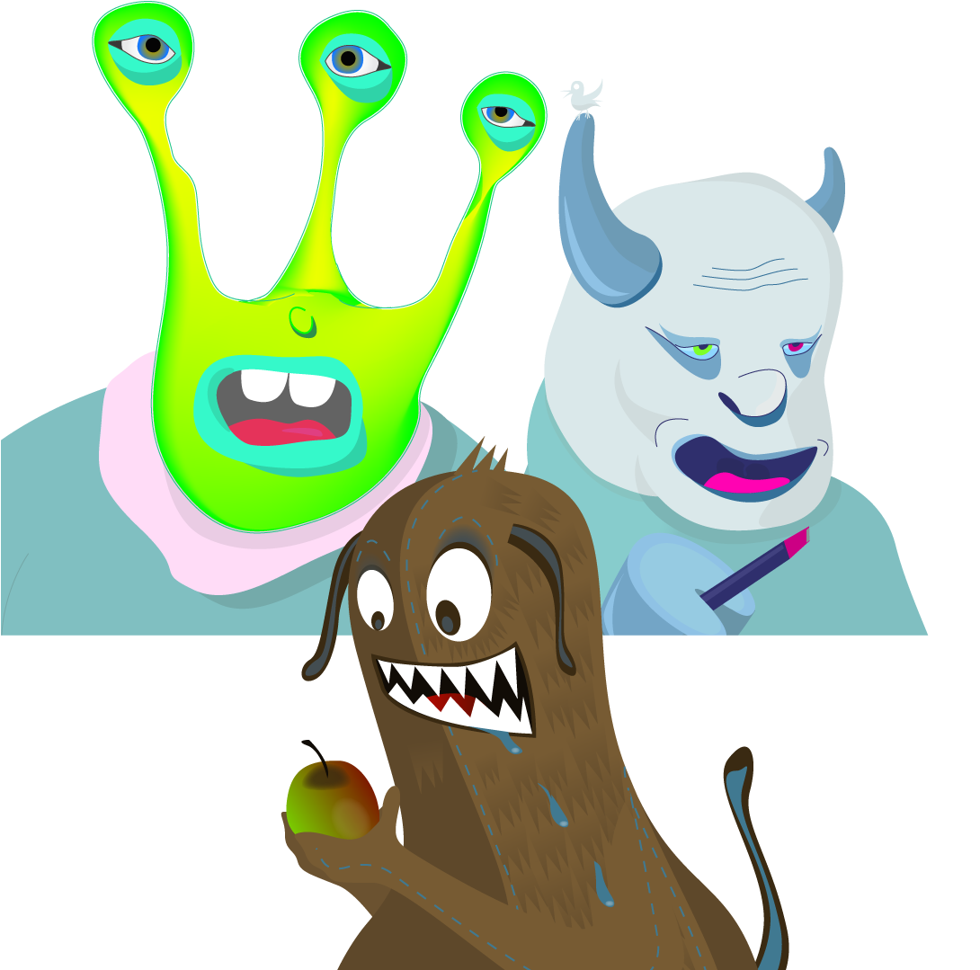 This Is A Selection Of Some Personal Illustration Work - Cartoon (1089x1126)