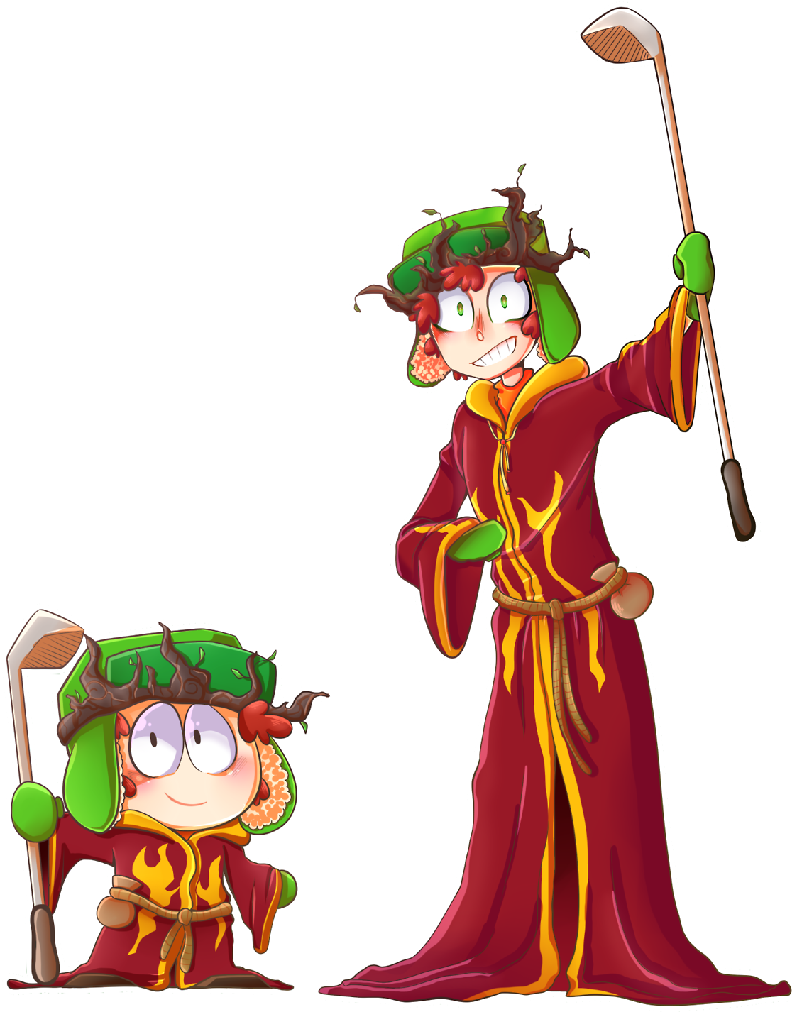 High Jew Elf King Kyle By Kirbygirl20 - High Jew Elf Kyle South Park (1280x1506)