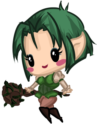 Woodland Elf By Ijen-ekusas - Cartoon (500x500)