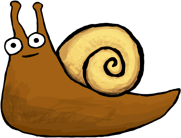Sherman The Snail Sure Is A Big Fella - Giant African Snail Drawing (700x541)