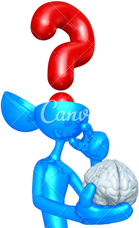 Man With Question Mark - Illustration (522x800)