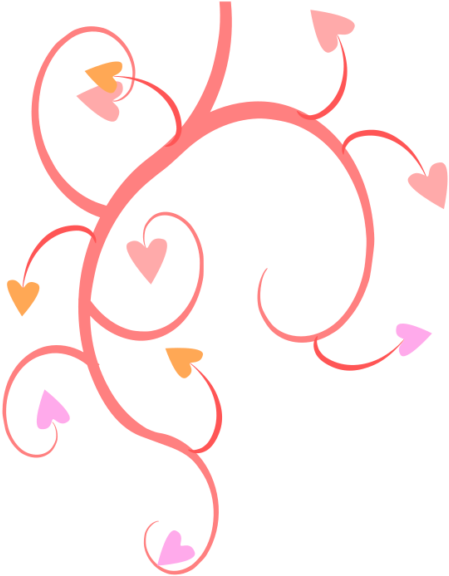 Michaeldarkblue Growing Hearts - Hearts And Flowers Png (550x598)