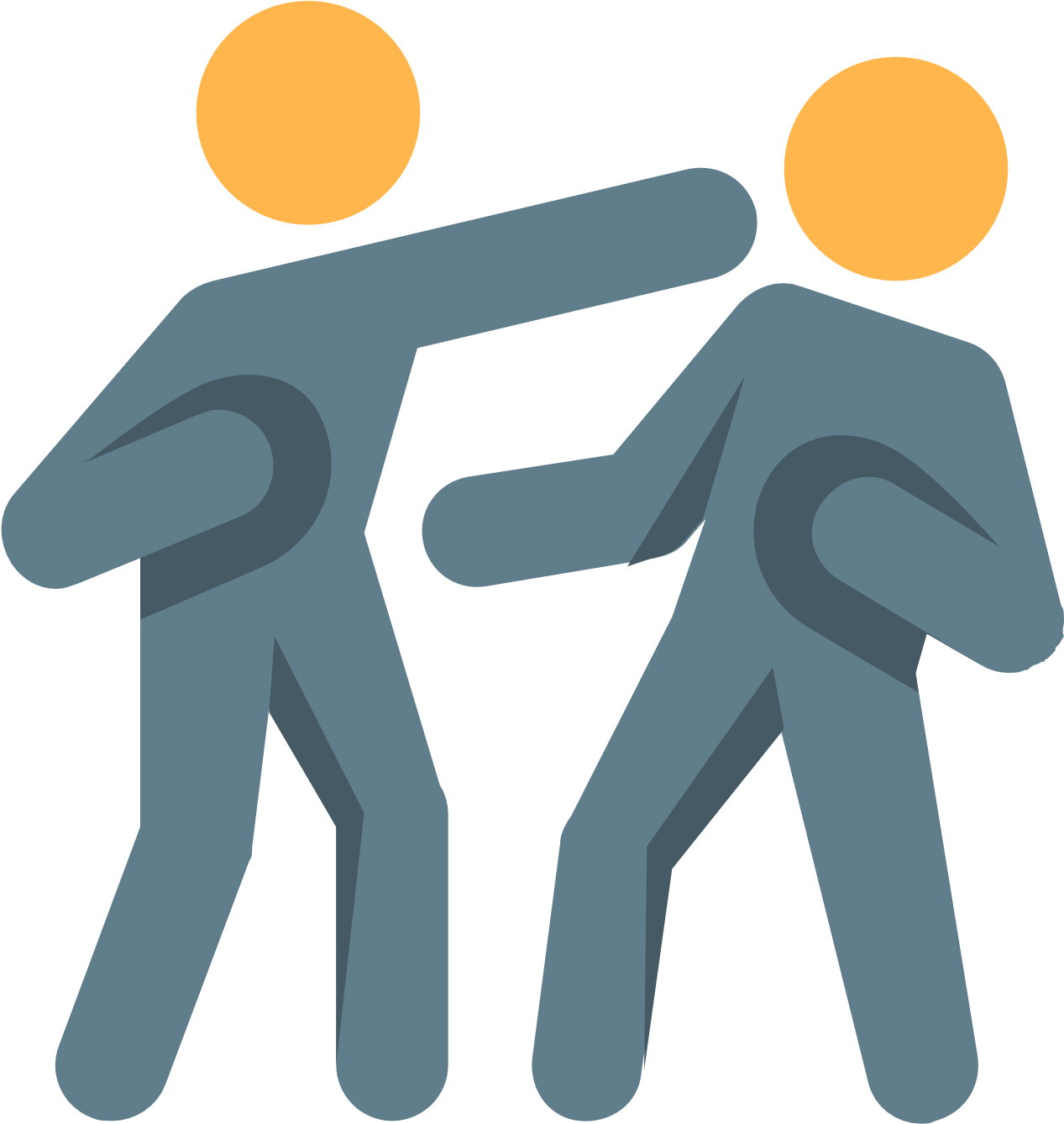 Sparring - Two People Boxing Icon (1600x1600)