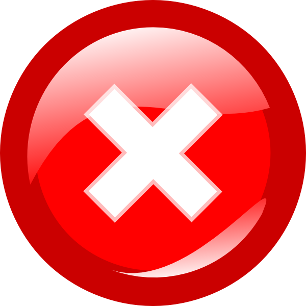 Cancel Button Clipart Clip - Cancel Clipart (600x600)