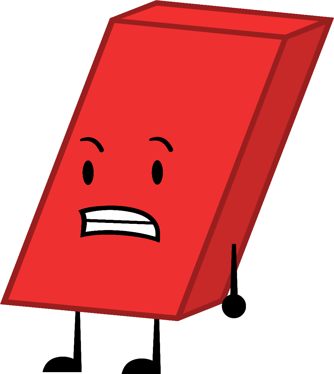 Eraser As Blocky - Eraser And Blocky Bfdi (1261x1343)