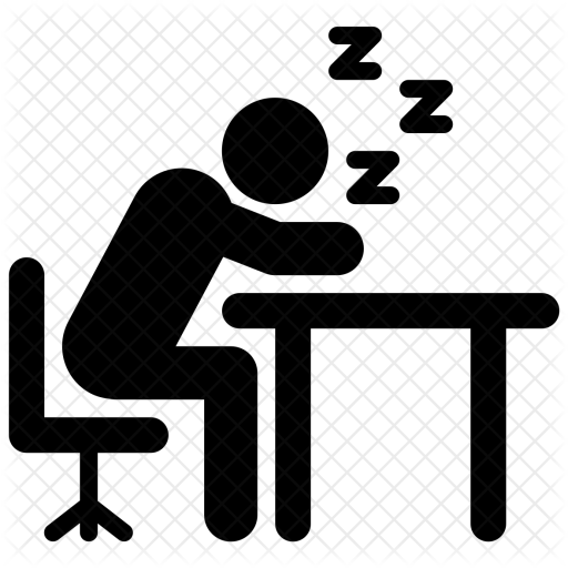 Rest, Sleep, Napping, Nap, Man, Sleeping, Office Icon - Office (512x512)