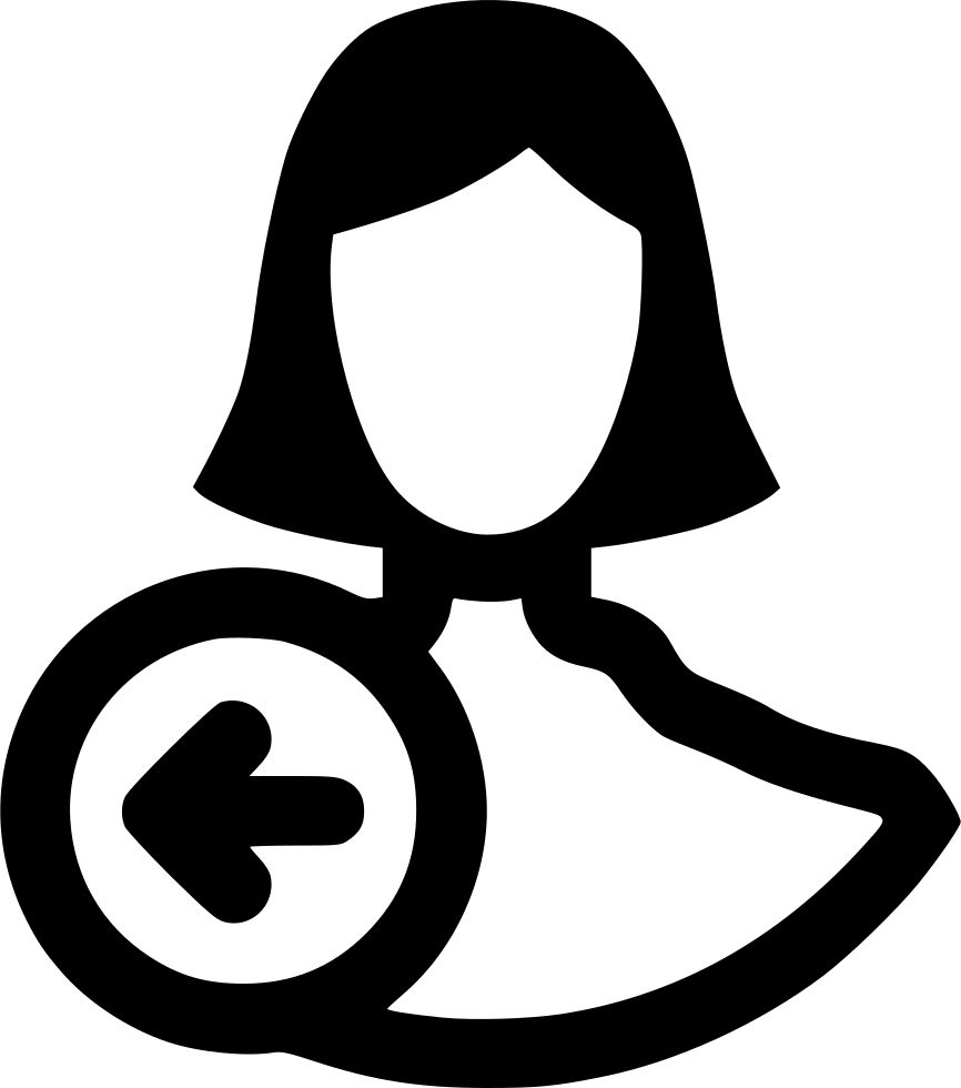 Girl Woman Exit Logout Signout Comments - User (866x980)