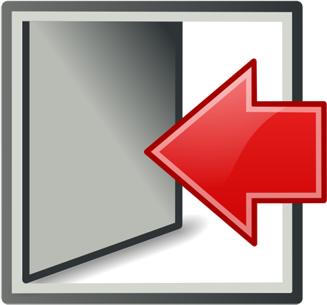 To Exit System Icon - Log Out Icon (512x512)