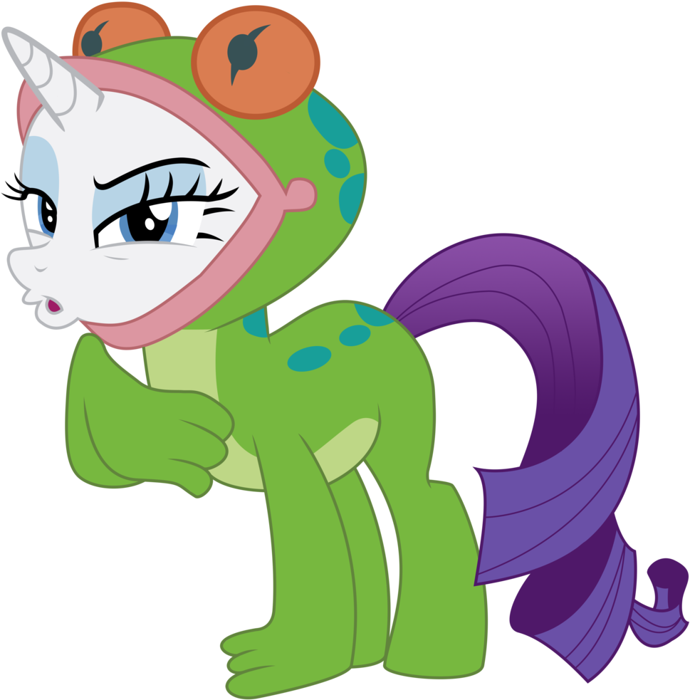 [vector] Rarity As Frog - Cartoon (1024x1024)