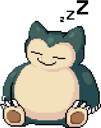 Looks Like This Poor Guy Needs To Take A Nap After - Snorlax Pixel Png (500x500)