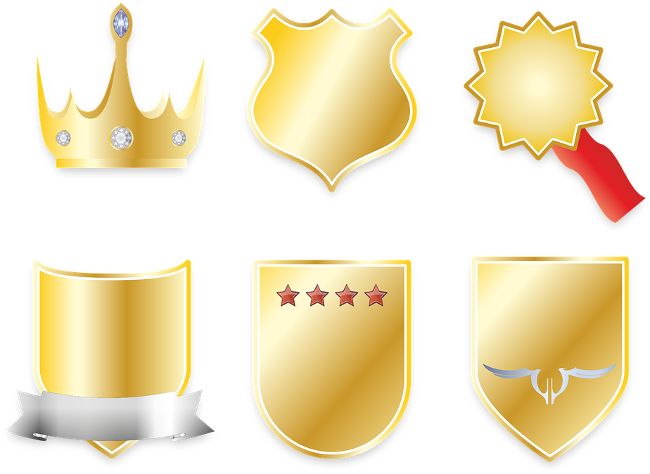 Gold Star Cliparts 23, Buy Clip Art - Gold Coat Of Arms Png (960x702)