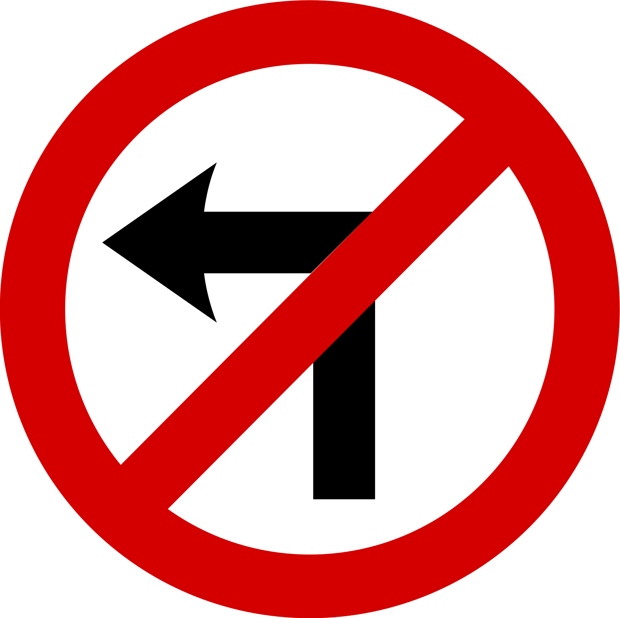 Open - No Left Turn Sign (2000x1994)